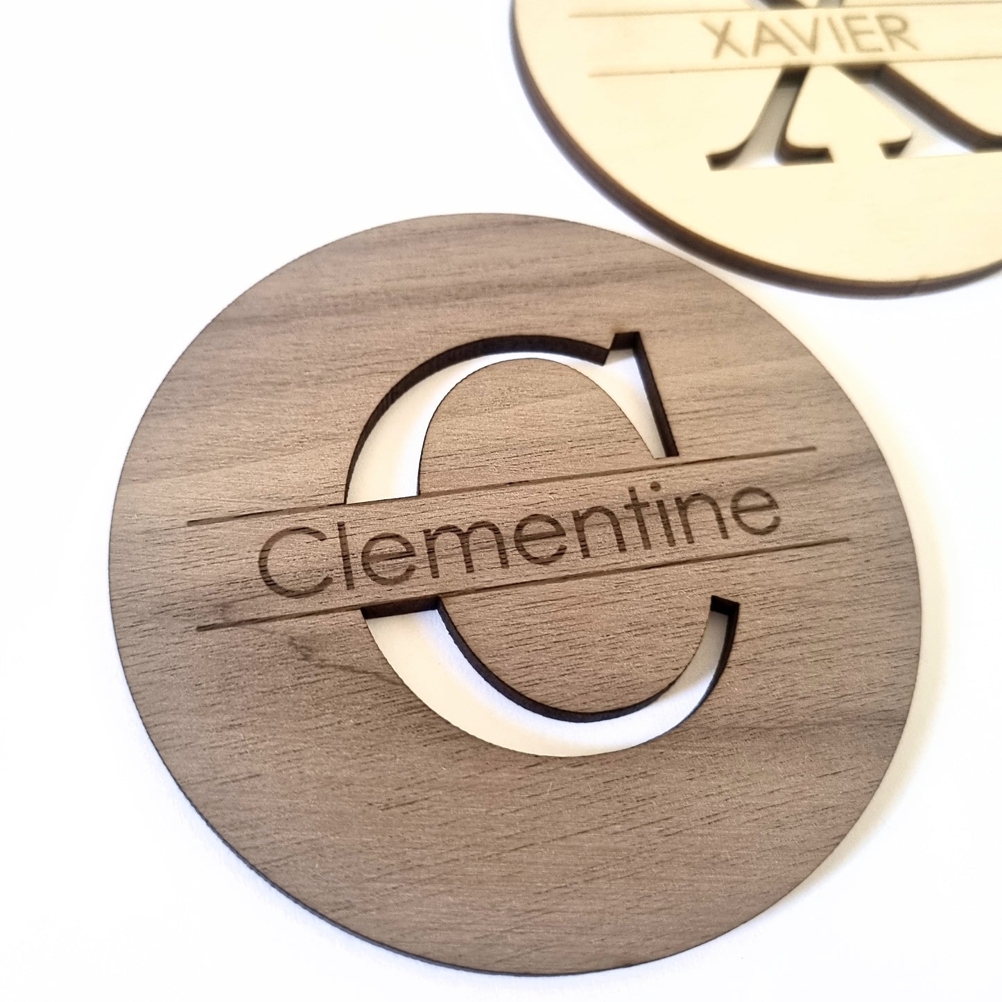 Name coaster - Monogram