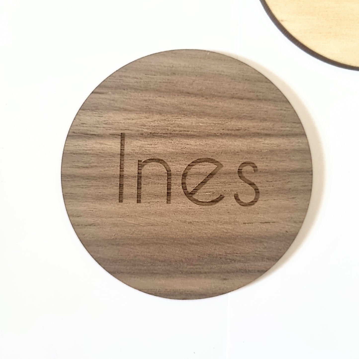 Name coaster - engraved