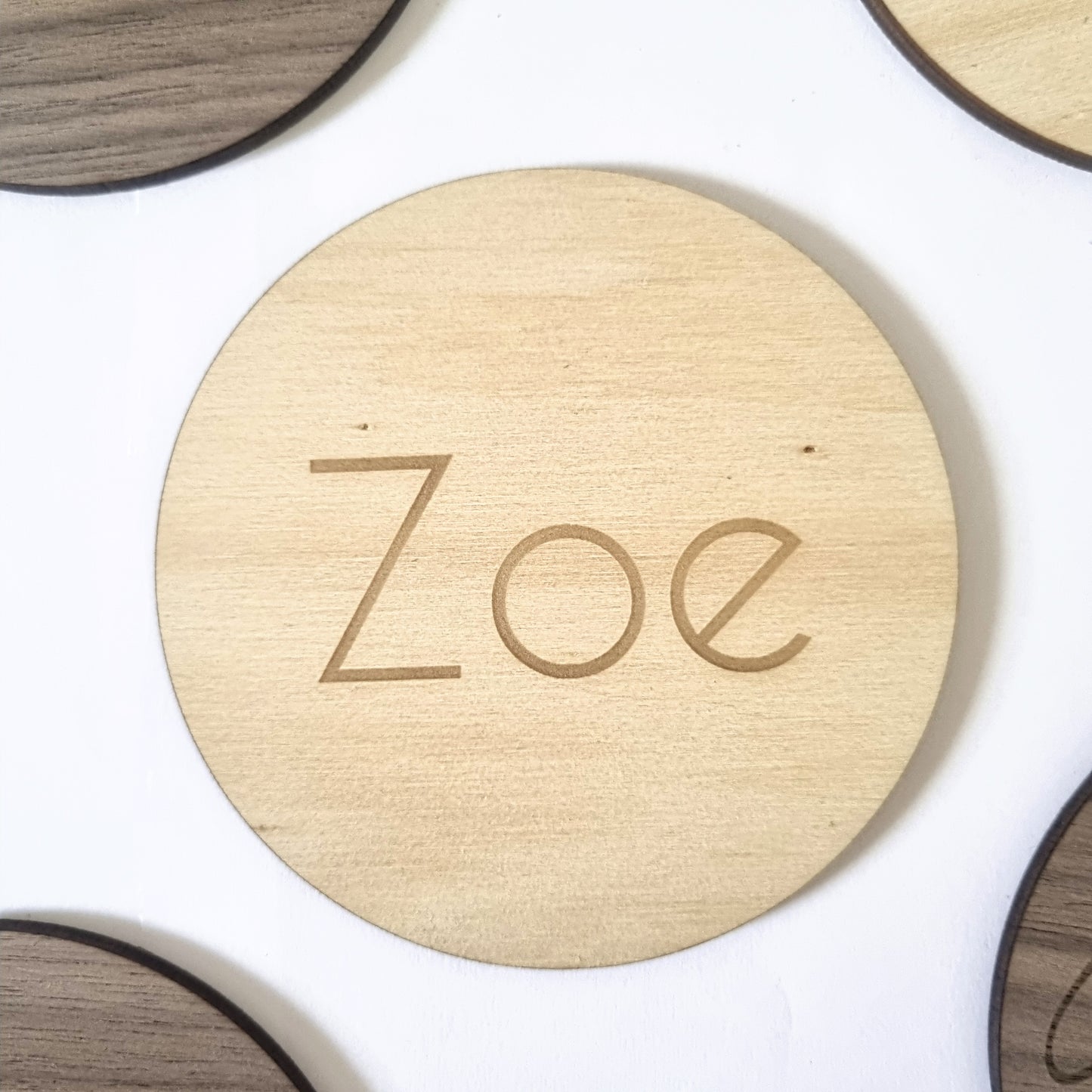 Name coaster - engraved