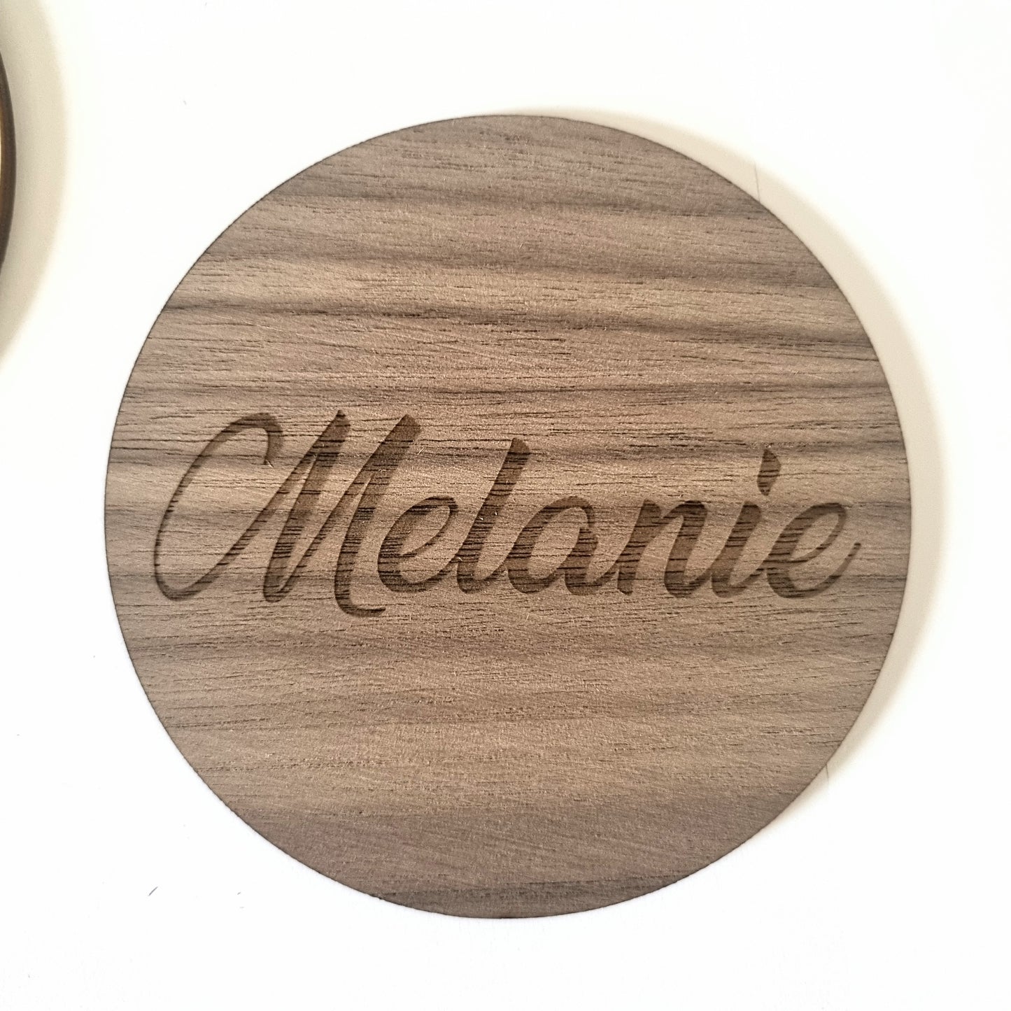 Name coaster - engraved