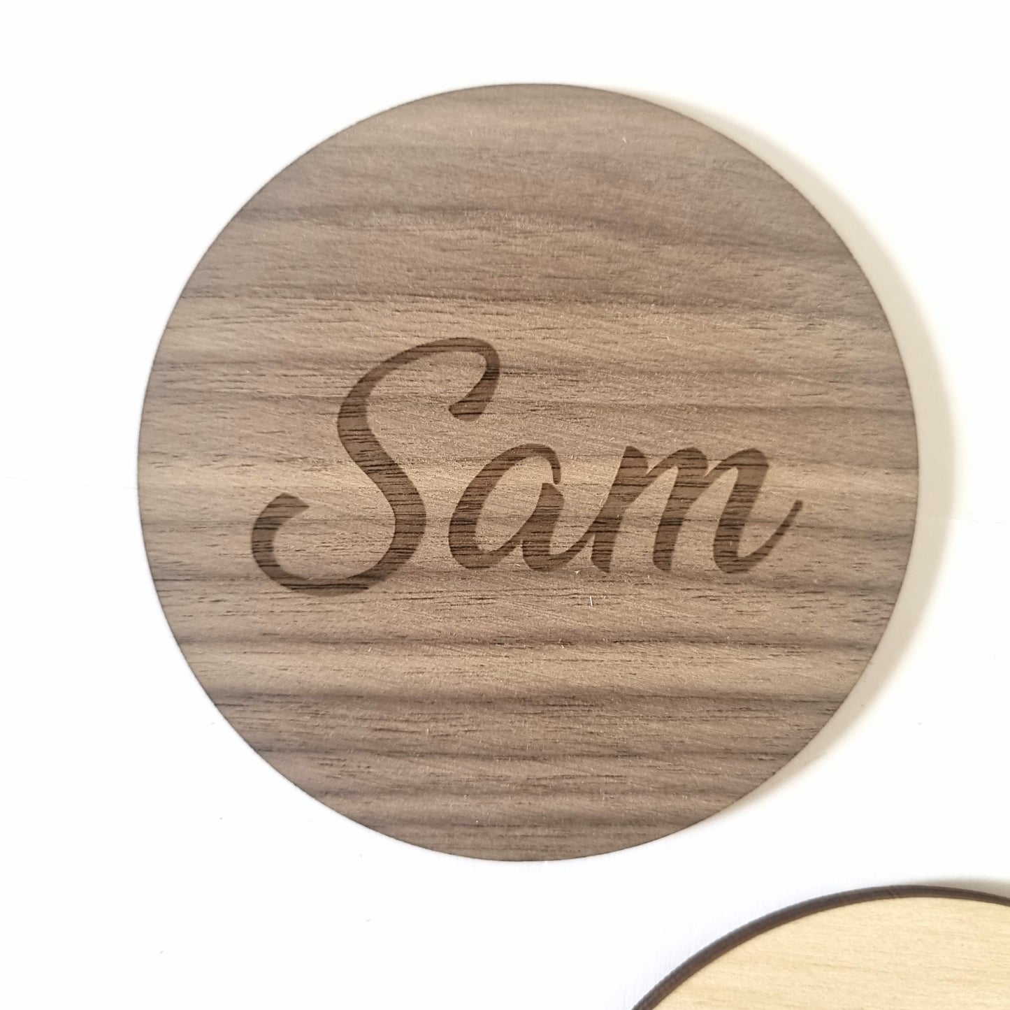 Name coaster - engraved