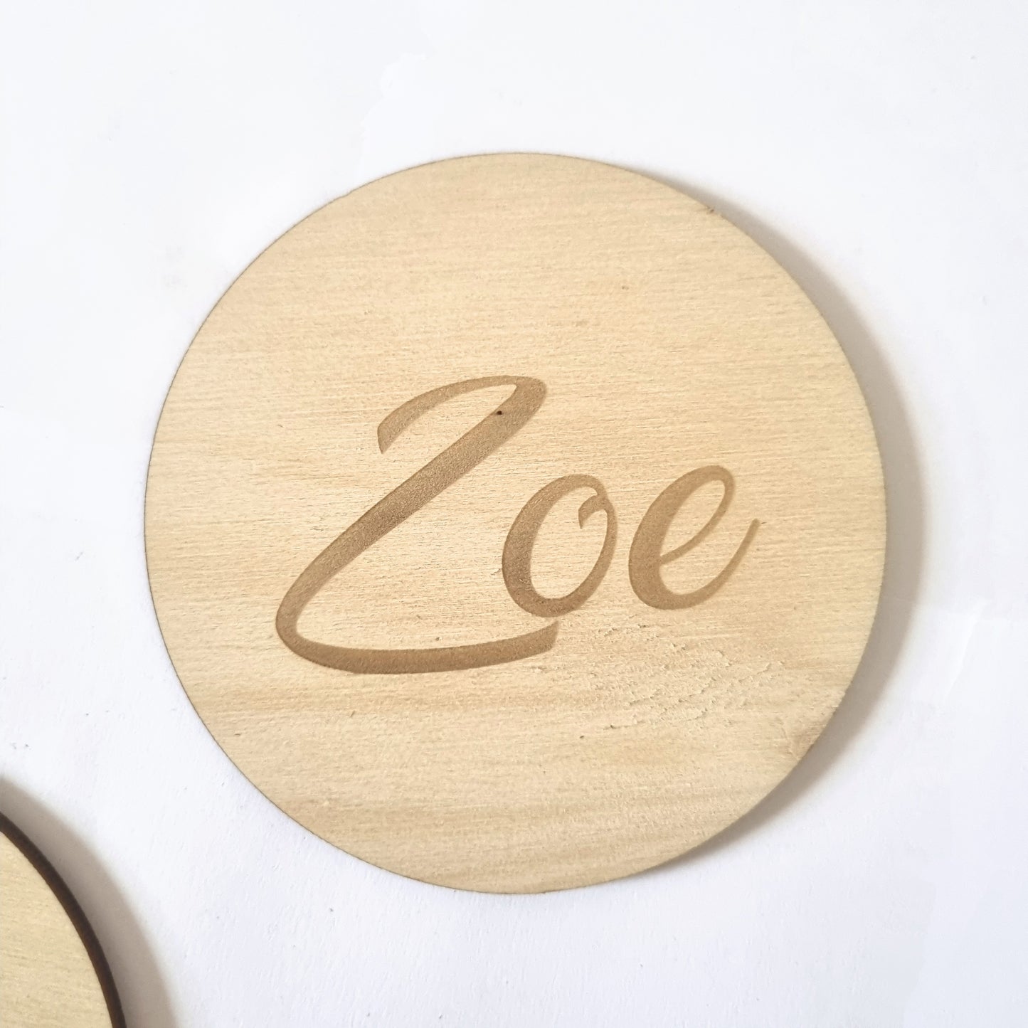 Name coaster - engraved