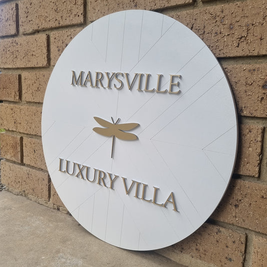 Round mosaic sign (30cm)