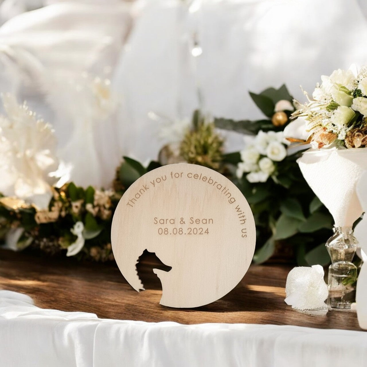 Wedding favours - Animals coasters x12