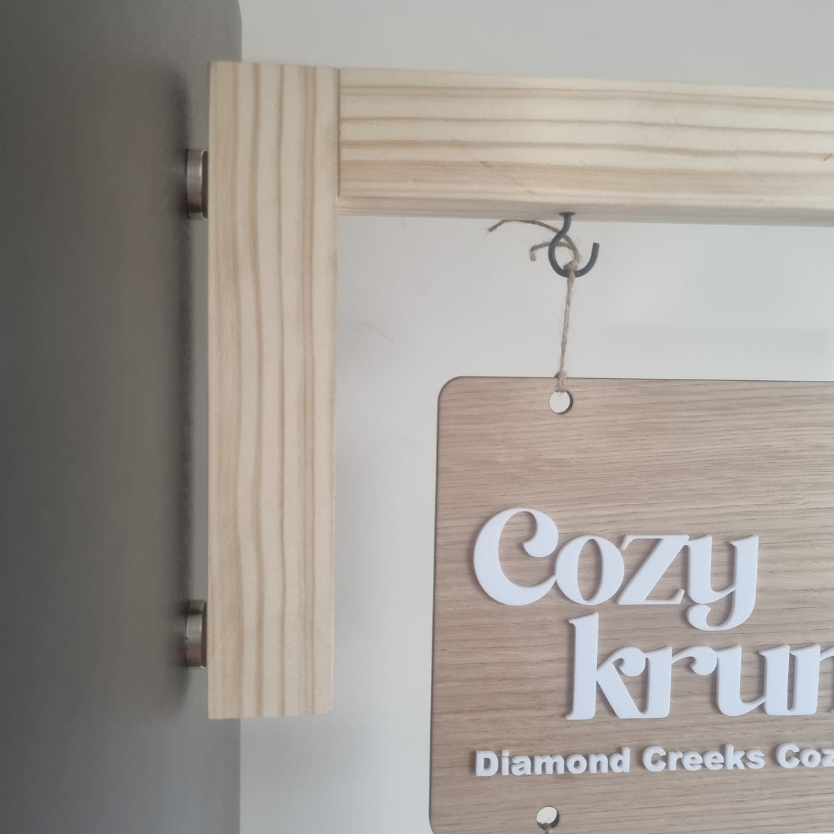Wooden bracket (for hanging tiered sign)