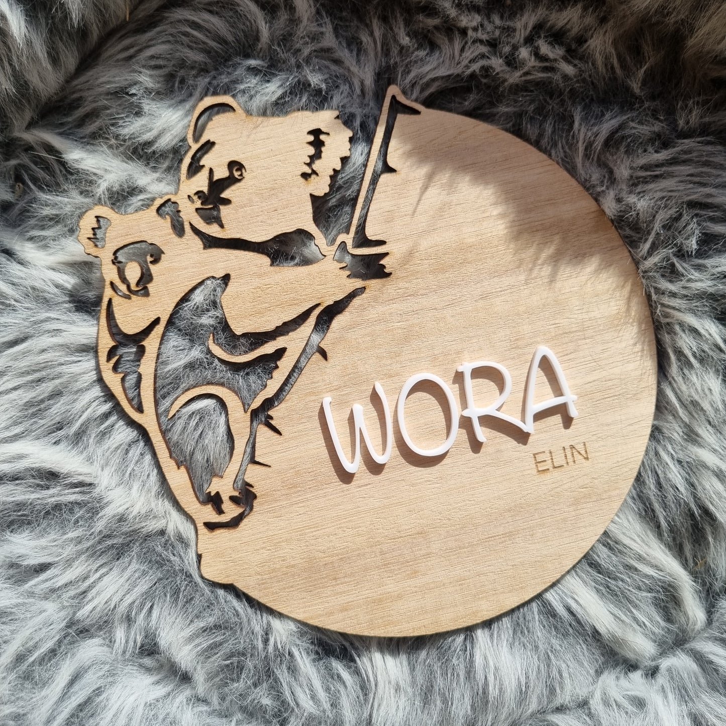 Name plaque - koala