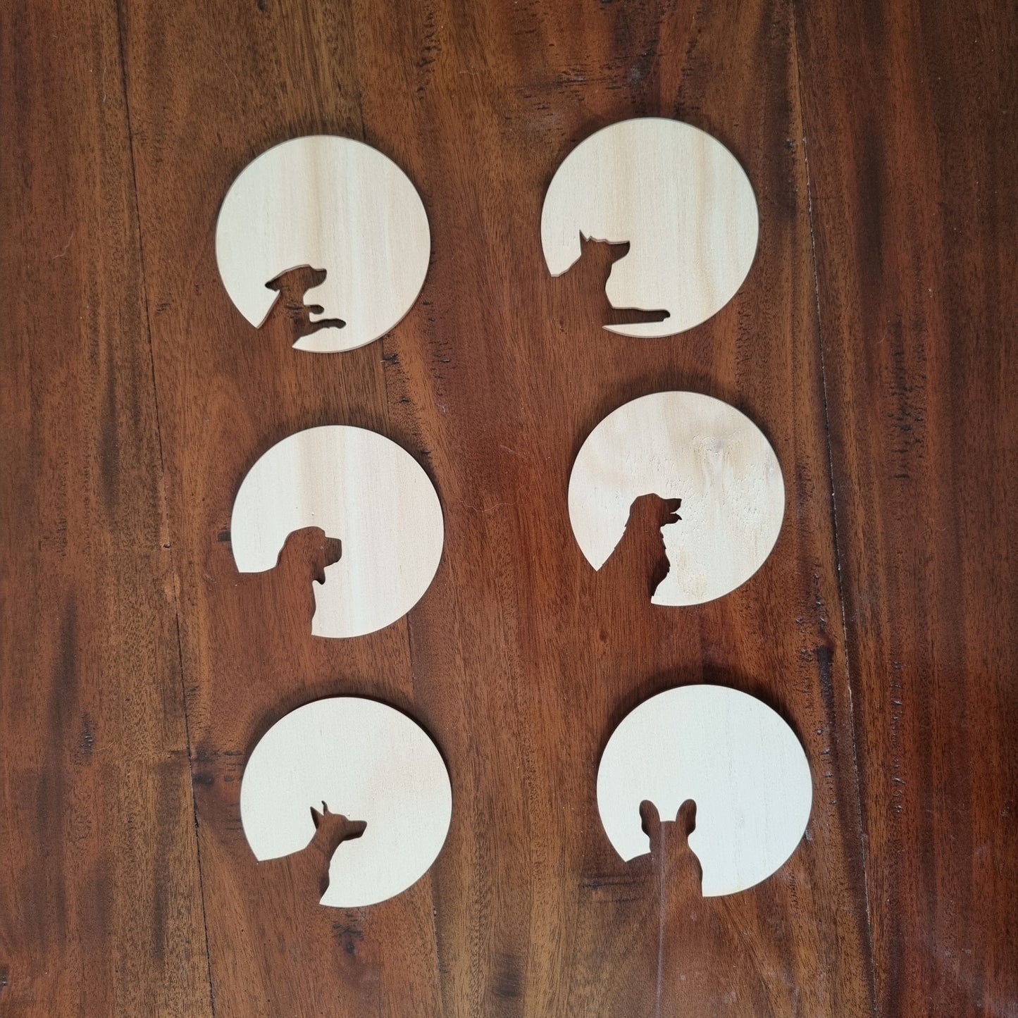 Cutout coasters - Dogs