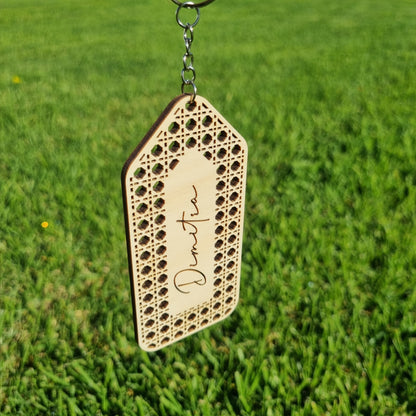 Rattan Keyring - Rectangle