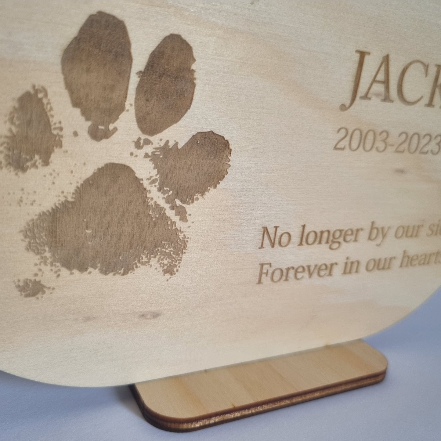 Memorial Plaque - Dog