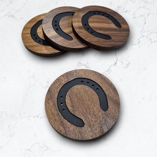 Horse shoe coasters - set of 4