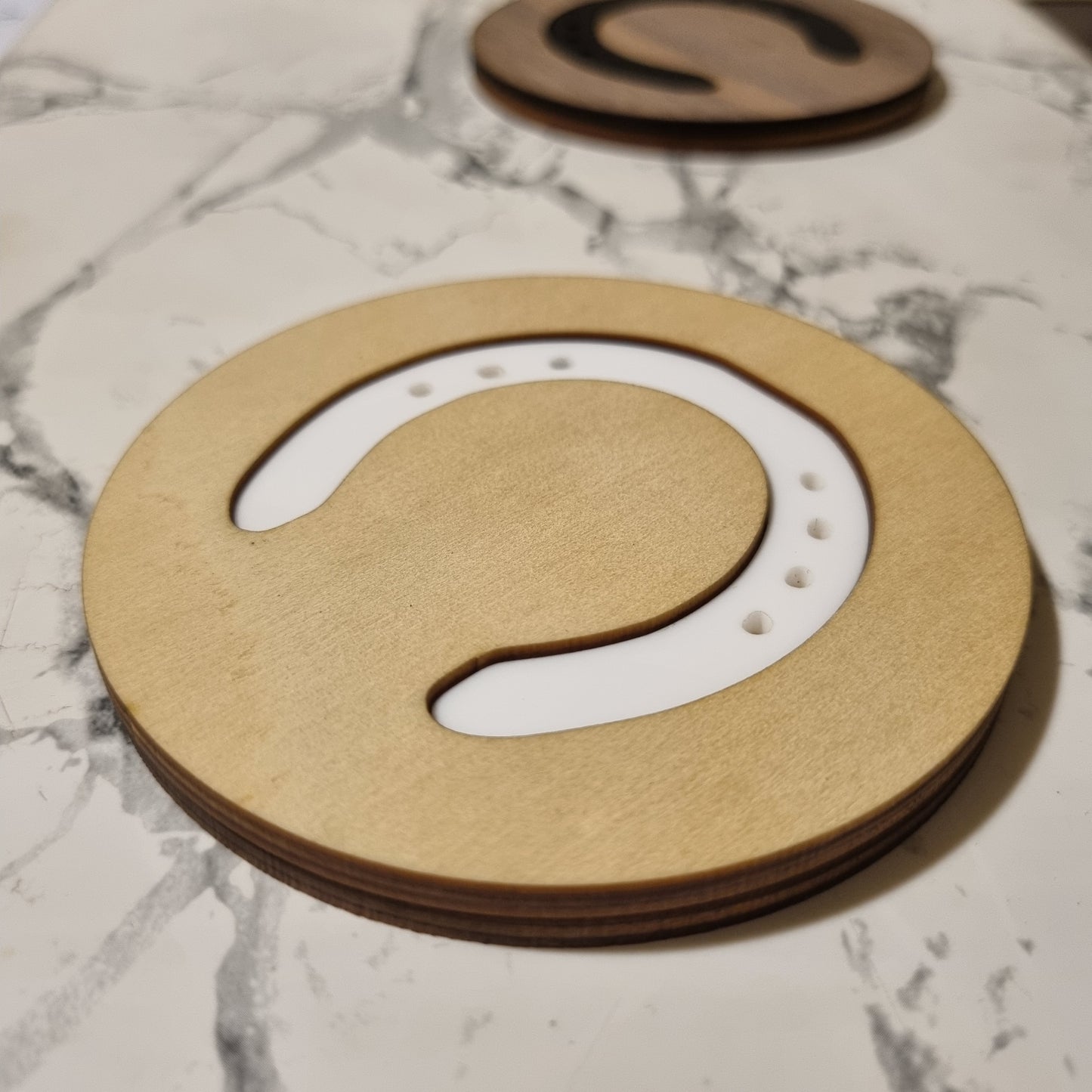 Horse shoe coasters - set of 4