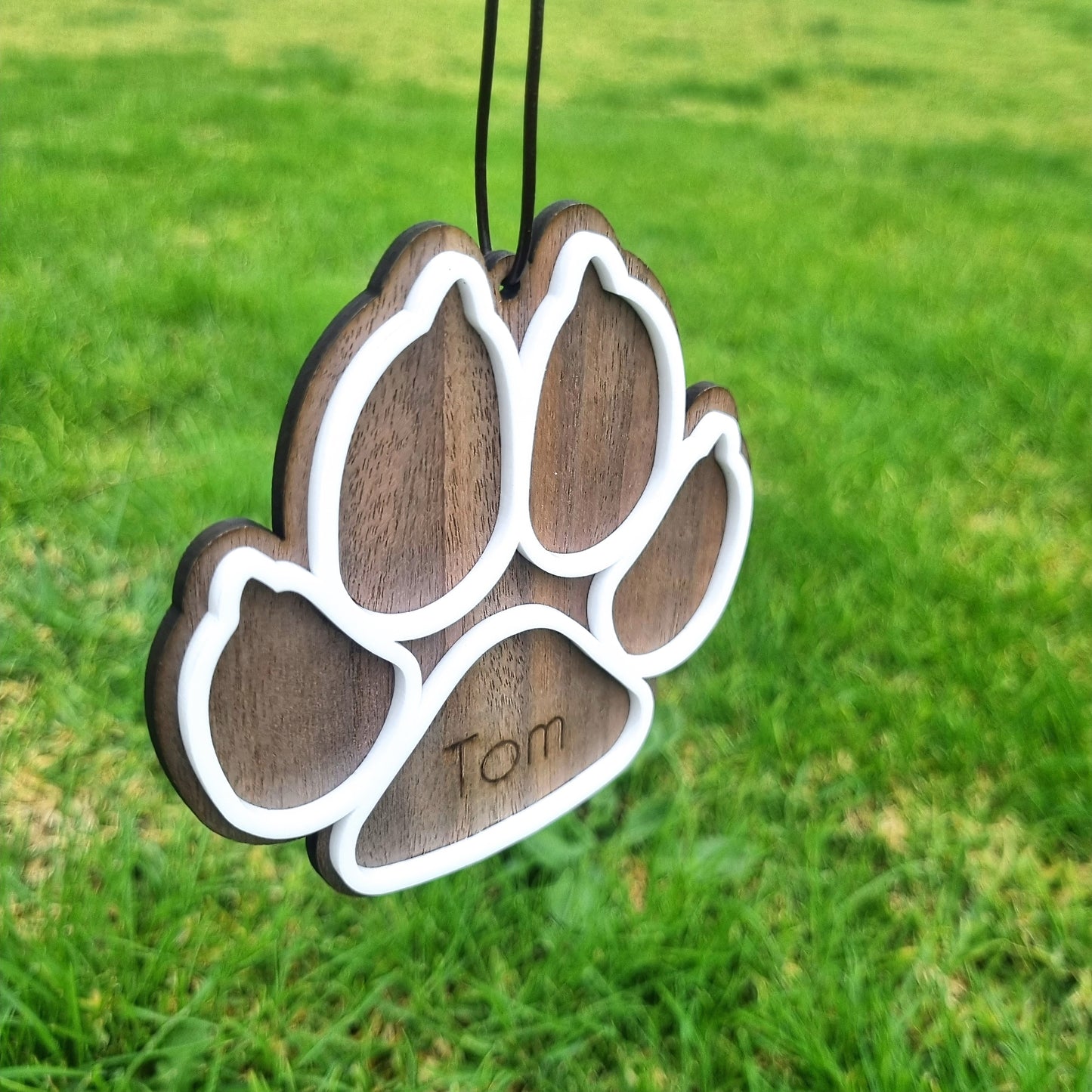 Paw print ornament