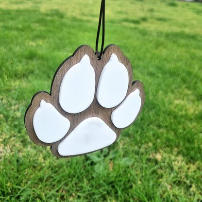 Paw print ornament