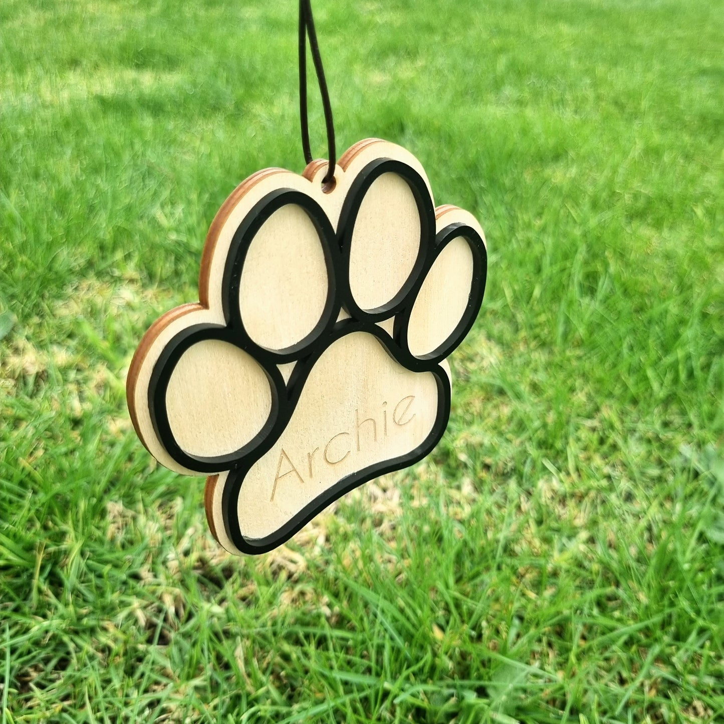 Paw print ornament