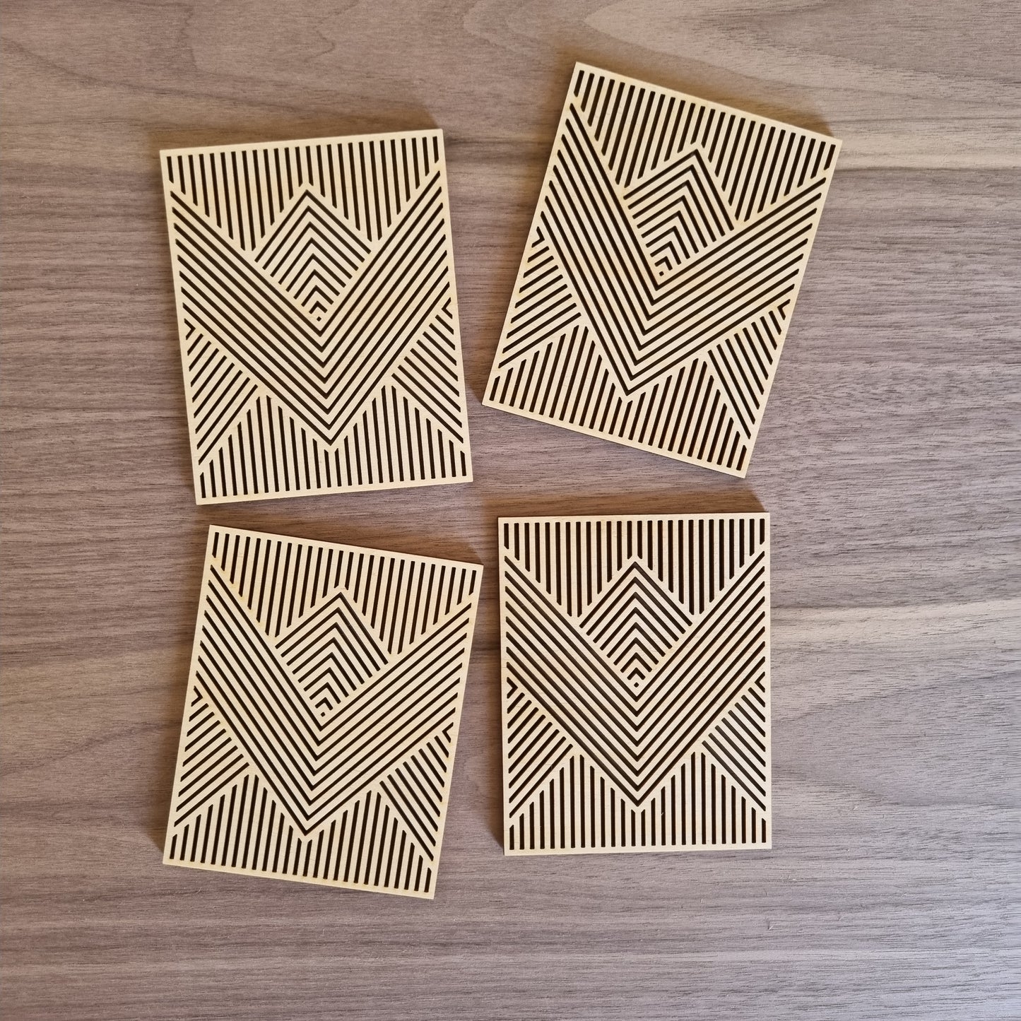 Geometric coaster - rectangle