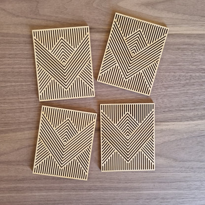 Geometric coaster - rectangle