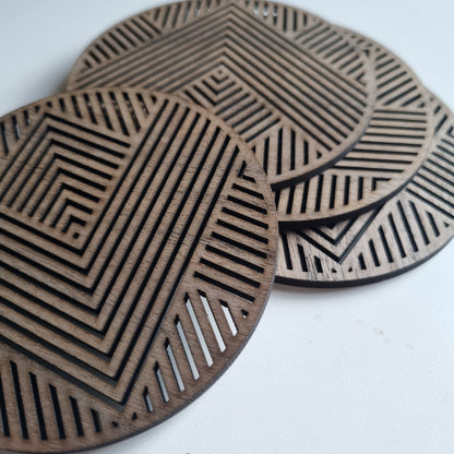 Geometric coaster - round