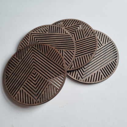 Geometric coaster - round