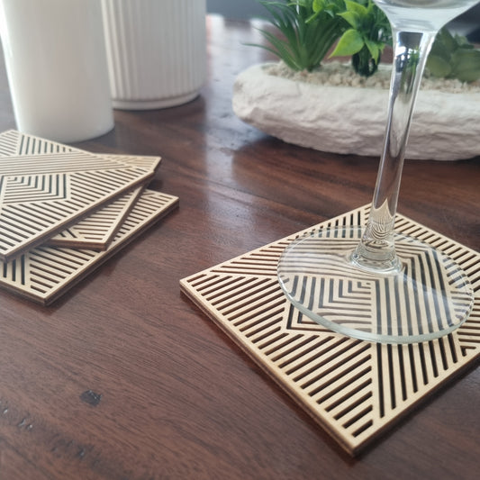 Geometric coaster - rectangle