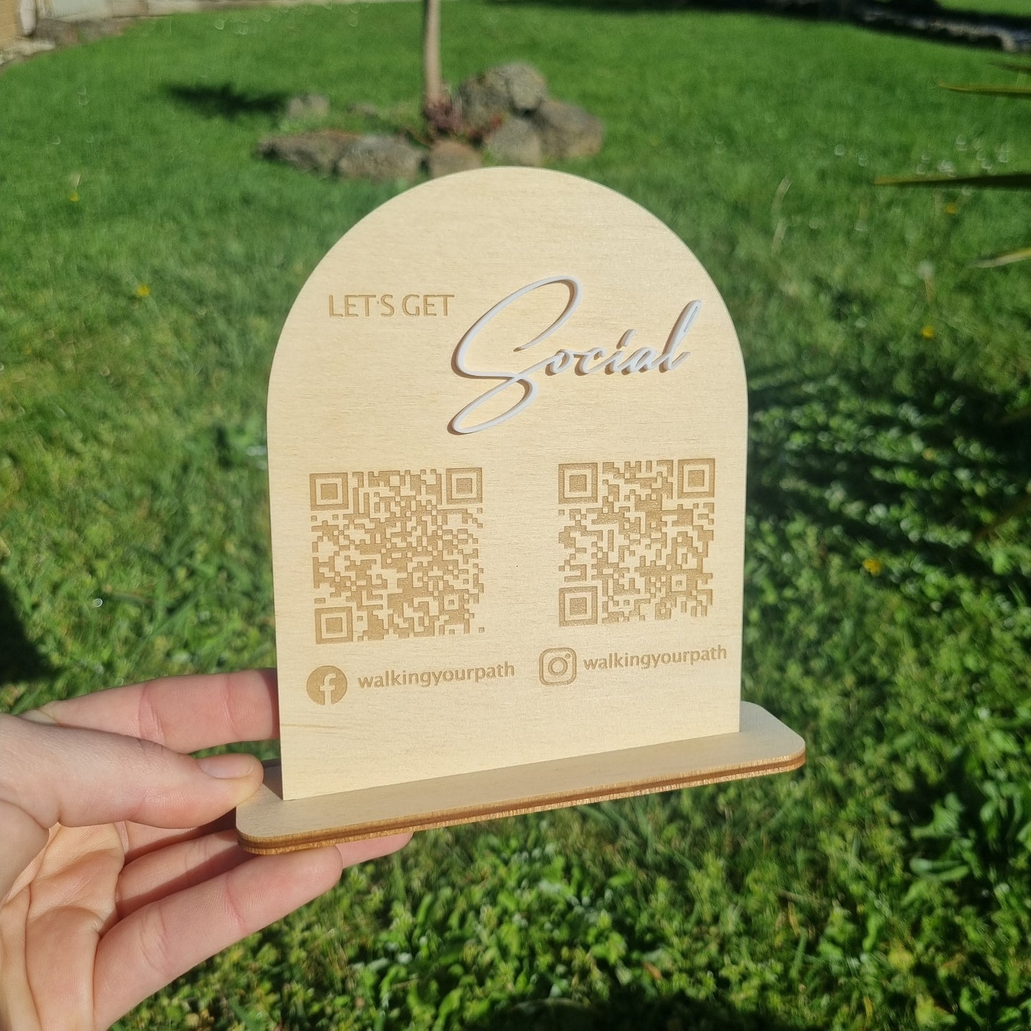 Dual QR codes - Let's get Social