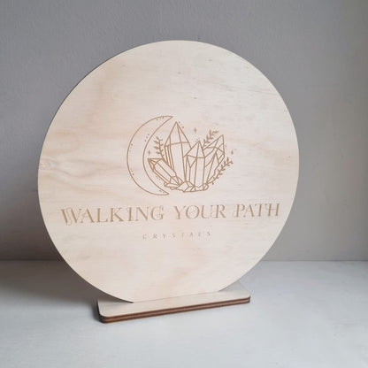 Round business sign - 30cm