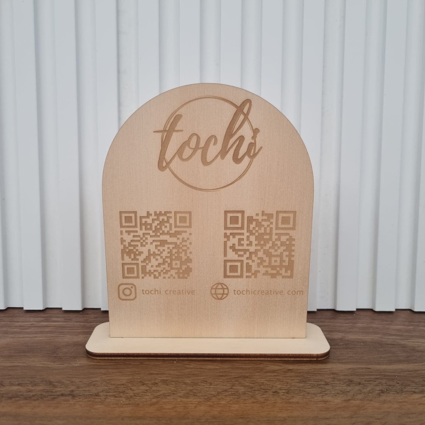 Mini QR code duo with logo