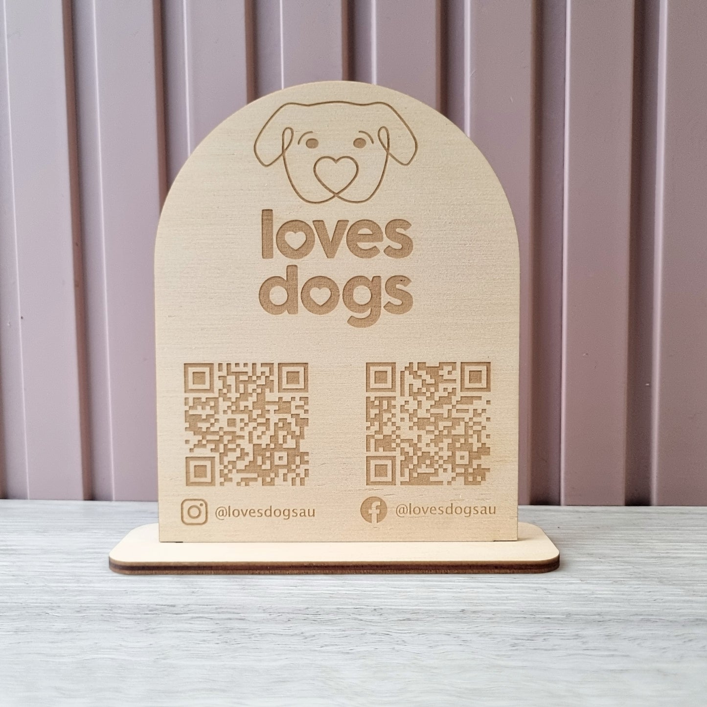 Mini QR code duo with logo