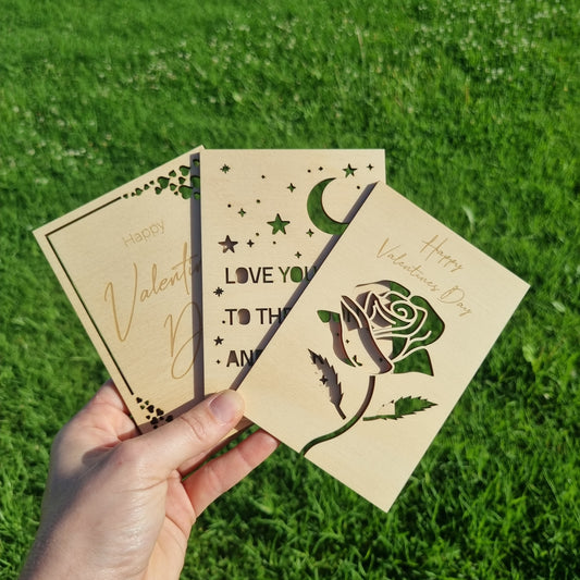 Wooden cards - Valentine Day