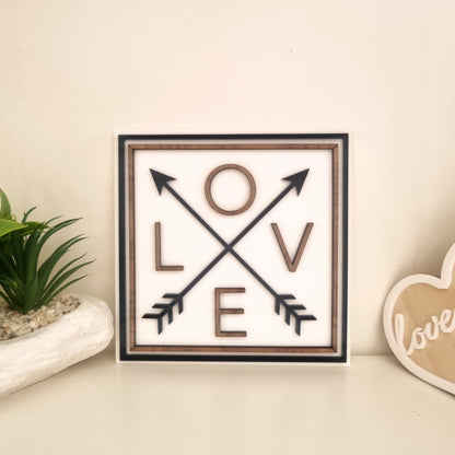 LOVE with arrows - mini