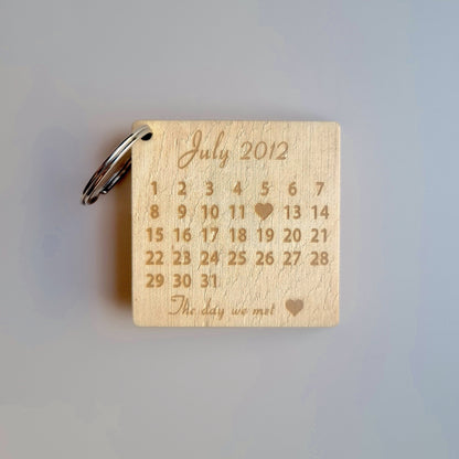 Keychain - mini calendar