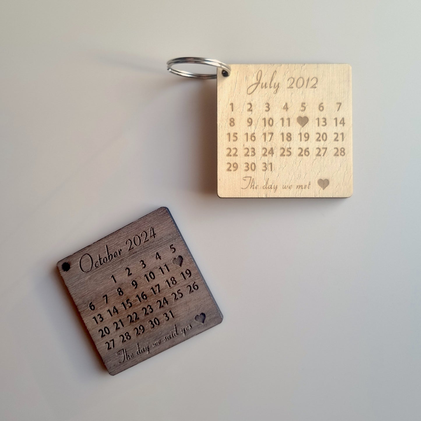 Keychain - mini calendar