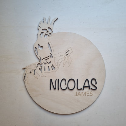 Name plaque - Cockatoo