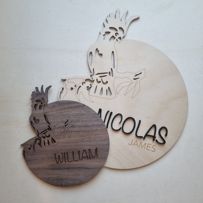 Name plaque - Cockatoo