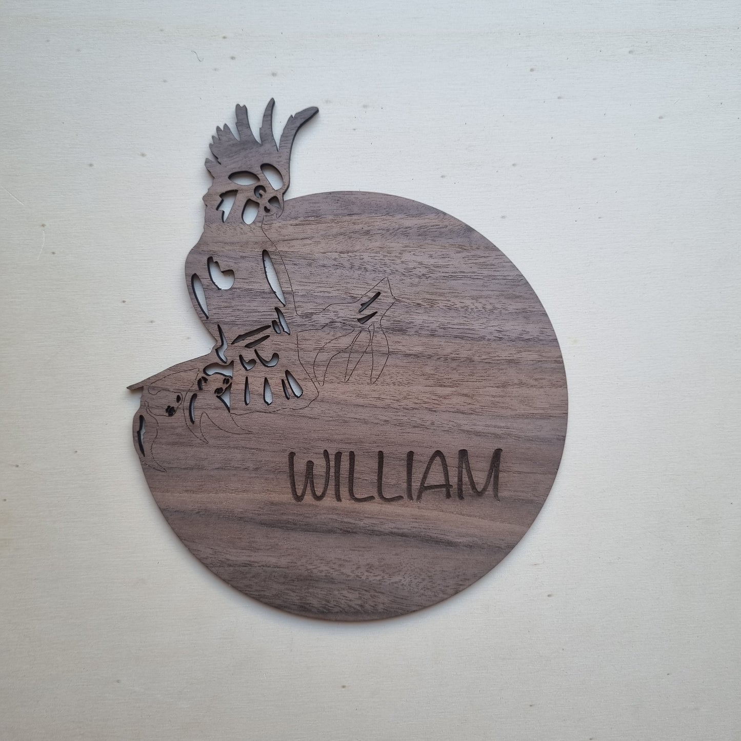 Name plaque - Cockatoo