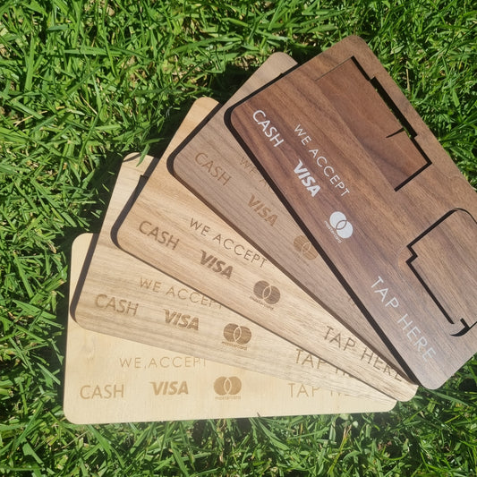 Tyro reader holder and business card holder
