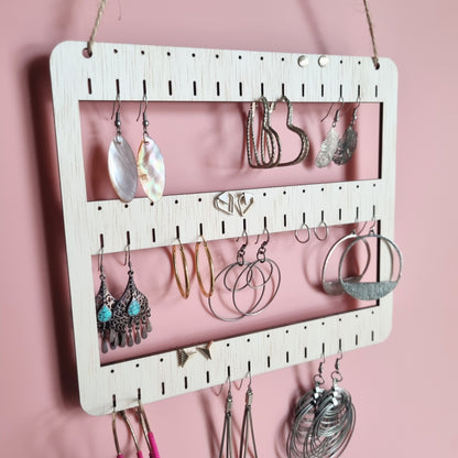 Hanging 3 tiers earring holder