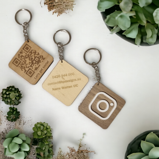 Qr code keyring