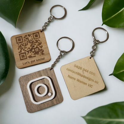 Qr code keyring