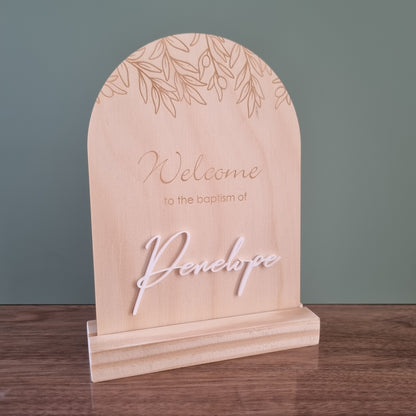 4mm slotted block - sign holder