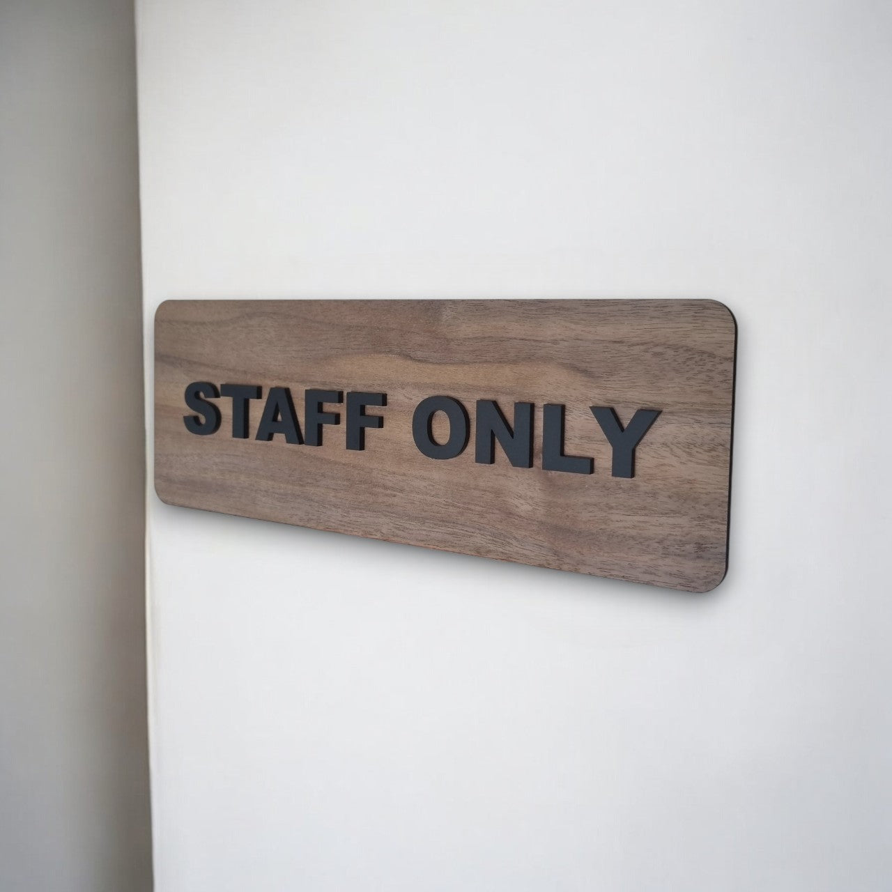 Staff Only sign