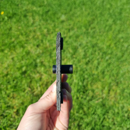 Slate House number Plaque - Bamboo design