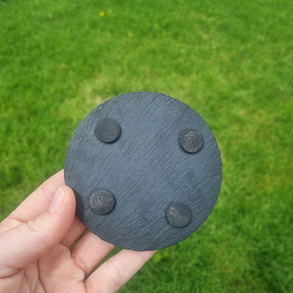 Slate coaster - Formula 1 race track outlines - round