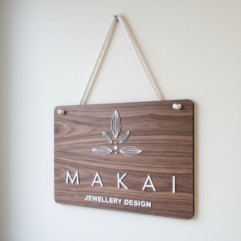 Rectangle business sign - A2 - 60x42cm