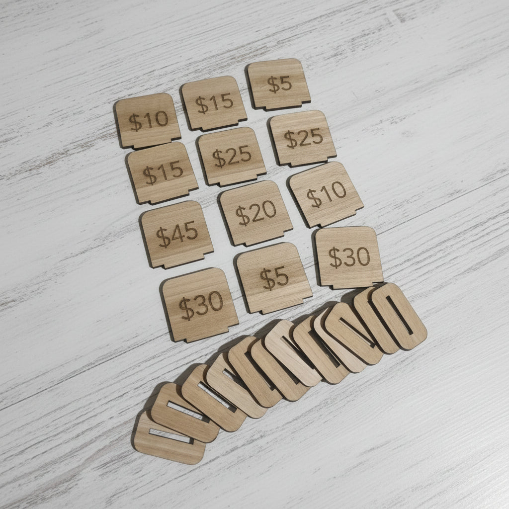Mini price sign
