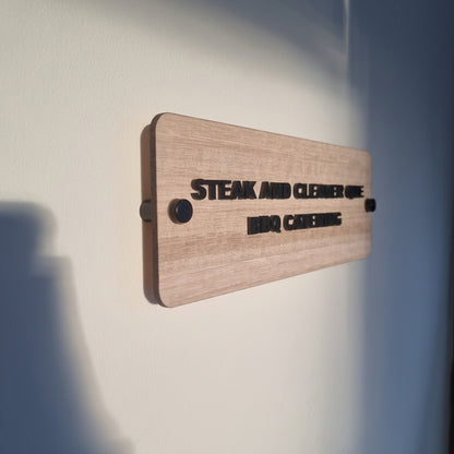 Name Room sign - with stand offs