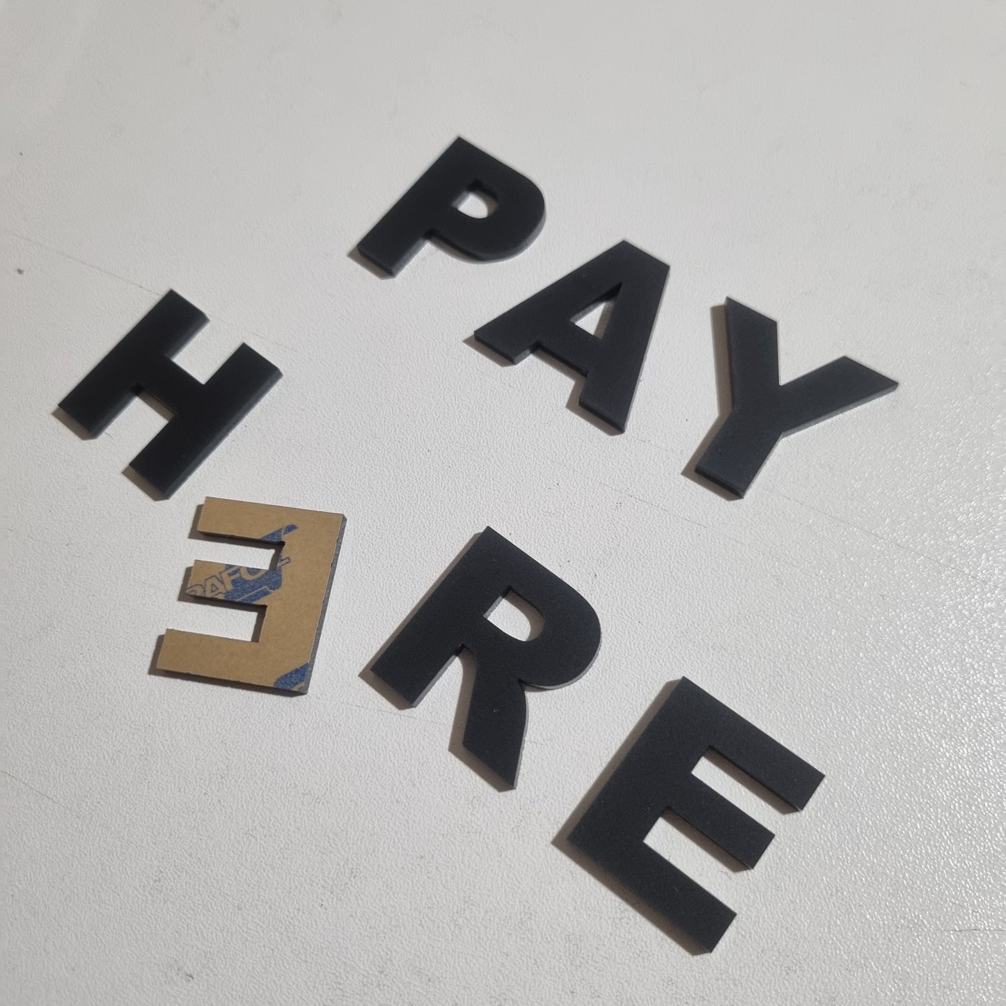 Laser cut letter