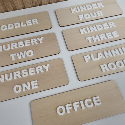 Name Room sign