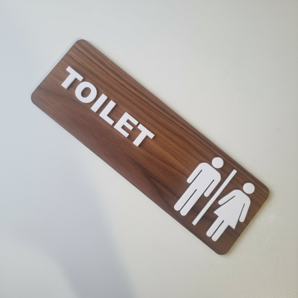 Toilet sign