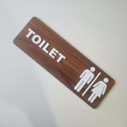 Toilet sign