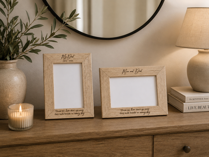 Engraved photo frame - 4x6 picture